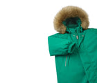 Close up of Reima - Waterproof Reimatec Snowsuit - Gotland - Green Lake - Available at www.tenlittle.com