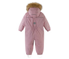 Back view of Reima - Waterproof Reimatec Snowsuit - Gotland - Grey Pink - Available at www.tenlittle.com