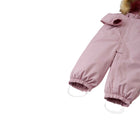 Close up elastic leg ends and silicone foot loops of Reima - Waterproof Reimatec Snowsuit - Gotland - Grey Pink - Available at www.tenlittle.com