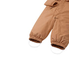 Close up elastic leg ends and silicone foot loops of Reima - Waterproof Reimatec Snowsuit - Gotland - Peanut Brown - Available at www.tenlittle.com