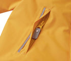 Close up zip pocket of Reima - Waterproof Reimatec Snowsuit - Gotland - Radiant Orange - Available at www.tenlittle.com