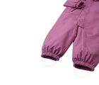 Close up elastic leg ends and silicone foot loops of Reima - Waterproof Reimatec Snowsuit - Gotland - Red Violet - Available at www.tenlittle.com