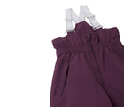 Close up adjustable suspenders and front zipper of Reima - Waterproof Reimatec Winter Pants - Juoni - Deep Purple - Available at www.tenlittle.com