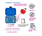 Yumbox Bento Box features. Available from www.tenlittle.com.