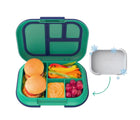 Bentgo Chill Lunch Box in Green/Navy. Available at www.tenlittle.com