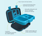 Features of Bentgo Lunch Box in Dinosaur. Available at www.tenlittle.com