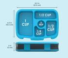 Dimensions of Bentgo Lunch Box in Dinosaur. Available at www.tenlittle.com