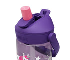 Close up lid and straw of CamelBak Water Bottle - 14oz - Unicorn. Available at www.tenlittle.com