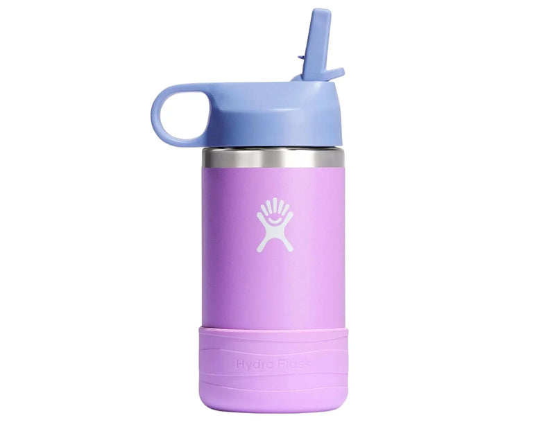 Stainless Steel Straw Lid Water Bottle 12oz