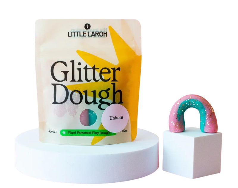 Little Larch Glitter Dough - Unicorn. Available from www.tenlittle.com