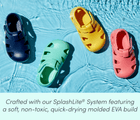 Top view of Ten Little Splash Sandals crafted with our SplashLite® System featuring a soft, non-toxic, quick-drying molded EVA build - Assorted Colors. Available at www.tenlittle.com