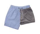 Interior lining of Snapper Rock UPF 50+ Swim Shorts - Blue Stripes. Available at www.tenlittle.com