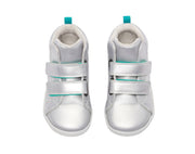 Top view of Ten Little Everyday High Top - Moondust Silver. Available at www.tenlittle.com