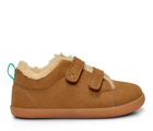 Side view of Ten Little Cozy Suede Sneakers - Toffee Brown. Available at www.tenlittle.com
