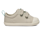 Side view of Ten Little Eco Canvas Sneakers - Gray Beige. Available at www.tenlittle.com