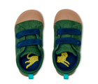 Top view of Ten Little Eco Corduroy Sneakers - Green / Navy. Available at www.tenlittle.com