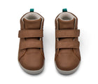 Top view of Ten Little Everyday High Top - Mocha Brown. Available at www.tenlittle.com