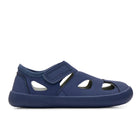 Side view of Ten Little Everyday Sandals - Slate Blue. Available at www.tenlittle.com