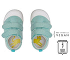 Top view of APMA and Peta-approved Ten Little First Walkers - Ocean Blue. Available at www.tenlittle.com