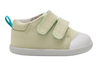 Side view of Ten Little First Walkers - Sage Green. Available at www.tenlittle.com