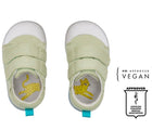 Top view of APMA and Peta-approved Ten Little First Walkers - Sage Green. Available at www.tenlittle.com