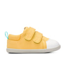 Side view of Ten Little First Walkers - Soft Yellow. Available at www.tenlittle.com