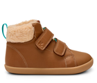 Side view of Ten Little Furry High Tops - Chestnut Brown. Available at www.tenlittle.com