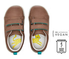 Top view of APMA and Peta-approved Ten Little Everyday Original - Mocha Brown. Available at www.tenlittle.com