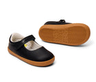 Front and bottom of shoe view of Ten Little Mary Janes - Classic Black. Available at www.tenlittle.com