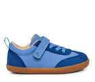 Side view of Ten Little Retro Suede Sneakers - Retro Blue. Available at www.tenlittle.com