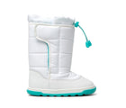 Ten Little Snow Boots in White and Teal. Available at www.tenlittle.com