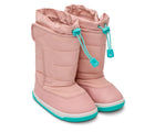 Front and side view of Ten Little Snow Boots - Blush Pink. Available at www.tenlittle.com