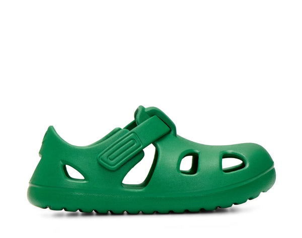 Side view of Ten Little Splash Sandals - Dino Green. Available at www.tenlittle.com