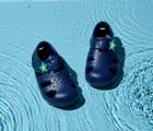 Ten Little Splash Sandal Charms - Star on Splash Sandal shoe in Nautical Navy. Available from www.tenlittle.com