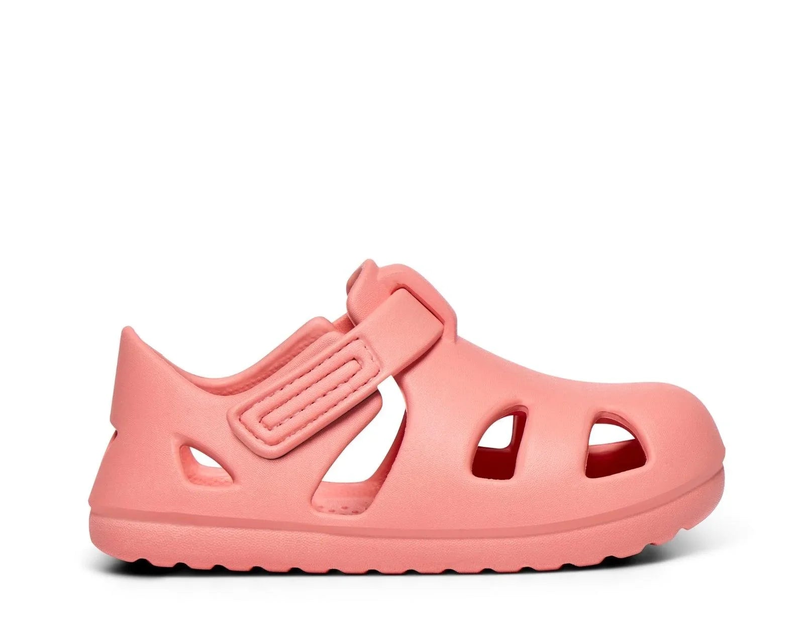 Side view of Ten Little Splash Sandals 2 - Pink Lemonade. Available at www.tenlittle.com