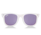 Front view of WeeFarers - White and Purple. Available from www.tenlittle.com