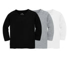 Primary Baby Long Sleeve Tee - 3 Pack - Neutral Mix. Available at www.tenlittle.com