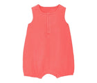 Front view of Primary Baby Sleeveless Romper - Watermelon. Available at www.tenlittle.com