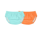 Front view of Primary Swim Diaper - 2 Pack - Mist Cantaloupe. Available at www.tenlittle.com