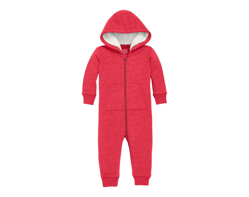 Baby Teddy Fleece-Lined Zip Romper