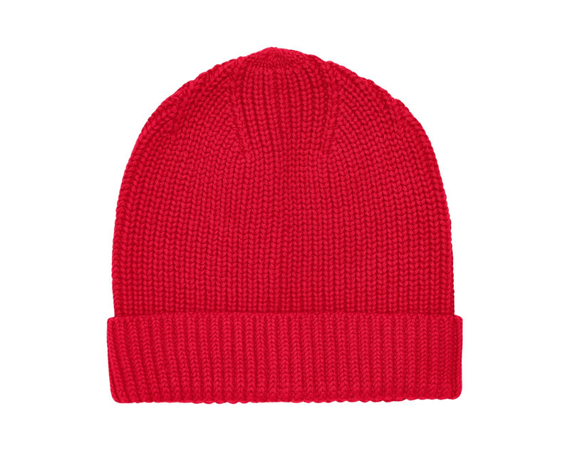 Primary - Cotton Beanie - Cherry - Available at www.tenlittle.com