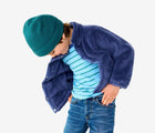 Child wearing Primary - Cotton Beanie - Spruce - Available at www.tenlittle.com