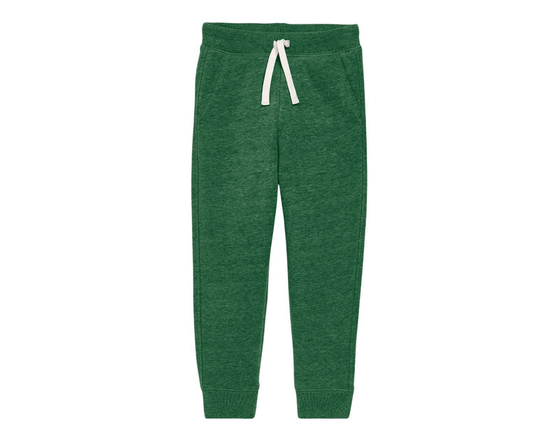 Primary - Fleece Jogger - Heather Evergreen - Available at www.tenlittle.com