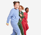 Children wearing Primary - Fleece Jogger - Assorted Colors - Available at www.tenlittle.com