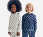 Fleece Pullover Hoodie - Checks