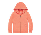 Primary - Fleece Zip Hoodie - Heather Clementine - Available at www.tenlittle.com