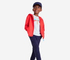 Child wearing Primary - French Terry Jogger - Navy - Available at www.tenlittle.com