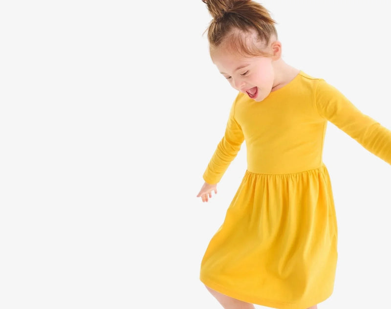 Primary Long Sleeve Pocket Dress for Toddler & Kids | Ten Little Spruce / 6-7 Primary Long Sleeve Pocket Dress for Toddler & Kids | Ten Little Spruce / 6-7