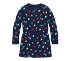 Primary Sweatshirt Dress - Rainbow Stars - Navy / Confetti Stars. Available at www.tenlittle.com