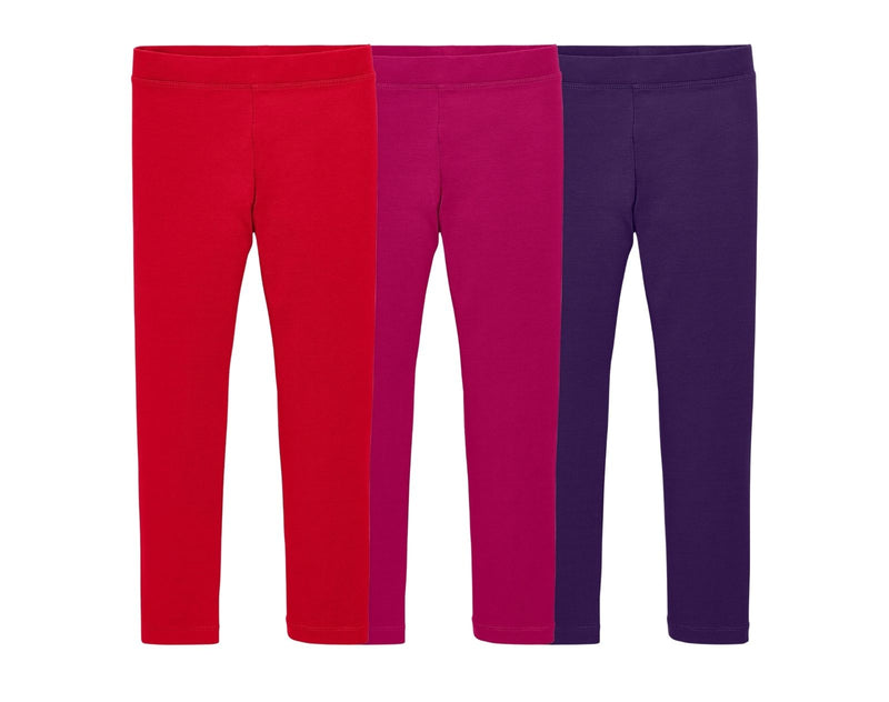 Primary - Leggings 3 Pack - Raspberry Mix - Available at www.tenlittle.com